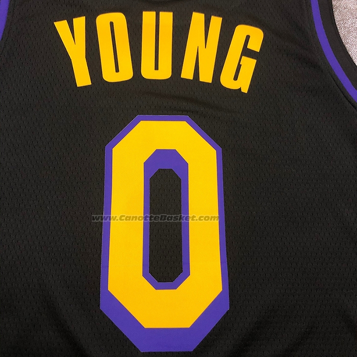 Maglia Los Angeles Lakers Nick Young NO 0 Citta 2019-20 Nero